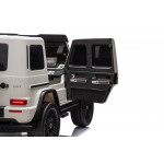 Elektrické autíčko Mercedes Benz G63 AMG XXL 24V 4 x 200W - biele
